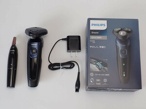 Philips フィリップス 電気シェーバー 髭剃り S5445/03 2022年購入 中古動作品 鼻毛カッターおまけ