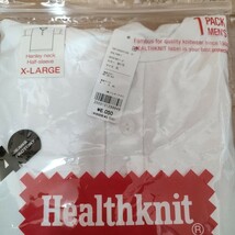 【新品未使用※タグ付き】Health knit 別注 ビックシルエット ヘンリーネックTシャツ ジーンズファクトリー別注 半袖Tシャツ 白_画像2