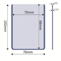 トップローダー クリア 100枚 トレカ カードホルダー カードケース ハード 保護 トレカ 硬質 スリーブ ポケカ 硬化ケース カード_画像5