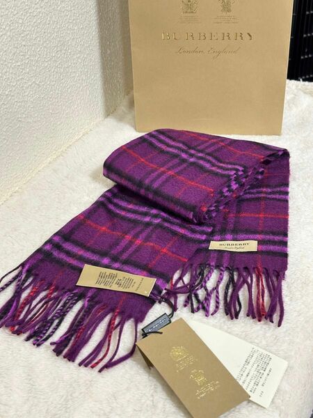 【BURBERRY】バーバリースカーフ（レア）（新品・未使用）