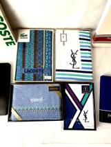 未使用保管品　ギフトタオル① 4セット　LACOSTE MISSONI YVES SAINTLAURENT ★送料差額は負担します_画像1