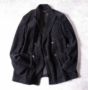 ENGINEERED GARMENTS エンジニアードガーメンツ コーデュロイ ジャケット ダブル USA製 テーラード ブラック メンズ (S) 黒 ●o-939