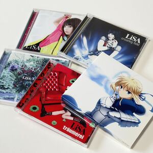 送料無料！ 美品 帯付き！ LiSA シングル CD 5枚 ♪ oath sign traumerei ASH crossing field Rising Hope