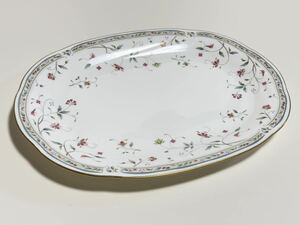 Noritake ノリタケ BONE CHINA ボーンチャイナ 花更紗 オーバルプラター ♪ 大皿 プレート皿 HANA SARASA フルーツ皿