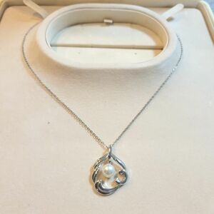 【美品】MIKIMOTO 本真珠パールネックレス　 シルバー状態