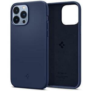 Spigen シュピゲン iPhone 13 Pro Max ケース ネイビー・ブルー シリコン 4重構造 指紋防止 擦り傷防止 レンズ保護 超薄型 超軽量 ★a