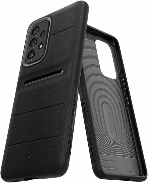 Caseology Galaxy A53 5G ケース SCG15 SC-53C 耐久性 サンドストーン TPU スリム カジュアル 保護 アスレックス - アクティブ・ブラック