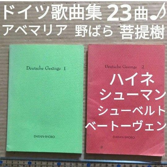 ドイツ民謡　菩提樹　アベマリア　野ばら　ハイネ　シューベルト　シューマン