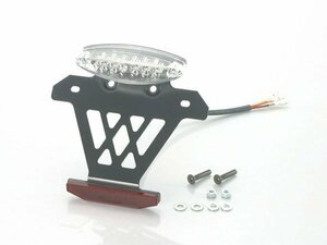 キタコ 汎用(12V車専用) LED テールランプ&リフレクター：クリアレンズ ～125cc 801-0511200