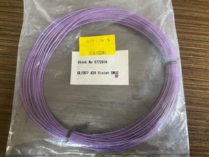 SWCC 昭和電線 耐熱ビニル電線 UL1007 ＃26 紫 30m