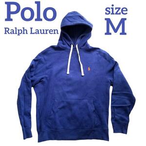 Бесплатная доставка поло Ralph Lauren Poloral Floren Pellover Parker M Blue Blue Blue Casual Colid Point Hoodie