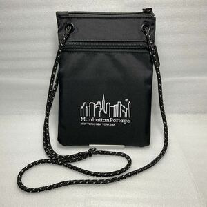  Manhattan Poe te-ji Mini shoulder Mini pouch black beautiful goods 