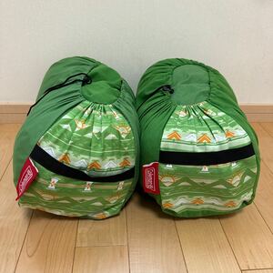 【美品】コールマン Coleman ファミリー2 IN1/C10 寝袋(シュラフ)・寝具 封筒型寝袋