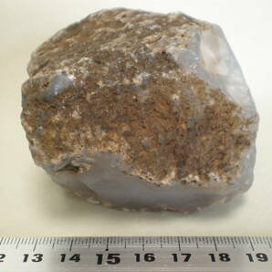 国産鉱物：青瑪瑙 青森県五所川原市梵珠山産 約385gの画像4