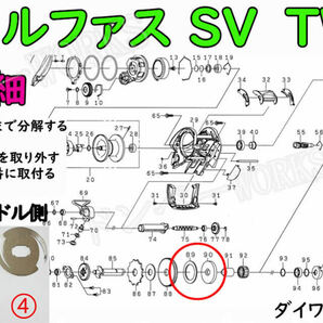 激安ドラグクリッカー・ダイワ20・21・22アルファスAIR SV TW・左ハンドル の画像3