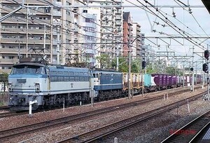 [ railroad photograph ]EF66 22 EF65 535 distribution ..re[0005434]