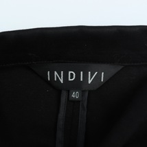 インディヴィ テーラードジャケット アウター スーツ ワールド レディース 40サイズ ブラック INDIVI_画像3