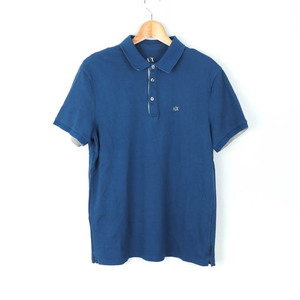 アルマーニエクスチェンジ ポロシャツ 半袖 トップス カットソー メンズ Lサイズ ブルー ARMANI EXCHANGE