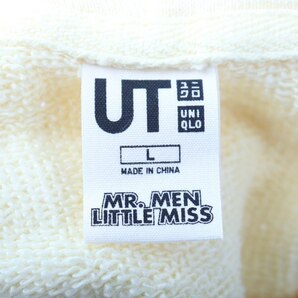 ユニクロ パーカー トップス カットソー UT MR.MEN LITTLE MISS レディース Lサイズ イエロー UNIQLOの画像3