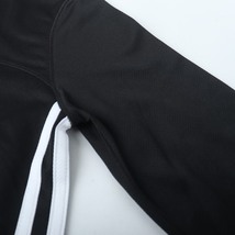アディダス 長袖Tシャツ サイドライン ランニングウエア メンズ Sサイズ ブラック adidas_画像5