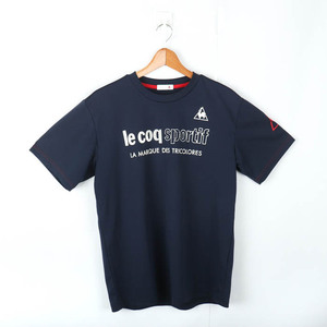 ルコックスポルティフ 半袖Tシャツ ロゴT スポーツウエア 大きいサイズ メンズ Oサイズ ネイビー le coq sportif