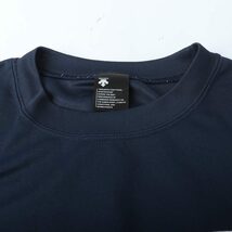 デサント 半袖Tシャツ ワンポイントロゴ スポーツウエア メンズ Mサイズ ネイビー DESCENTE_画像4