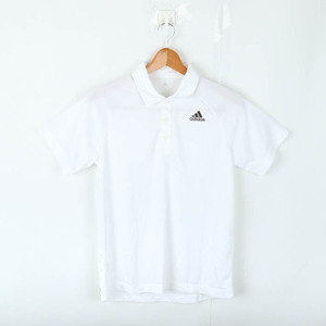 アディダス 半袖ポロシャツ ワンポイントロゴ ゴルフウエア クライマライト メンズ Mサイズ ホワイト adidas