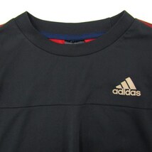 アディダス 長袖Tシャツ トップス カットソー スポーツウエア サッカー メンズ Sサイズ ブラック adidas_画像4