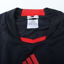 アディダス 長袖Tシャツ プラクティスシャツ クライマクール スポーツウエア メンズ Sサイズ 黒×赤×黄 adidas_画像4