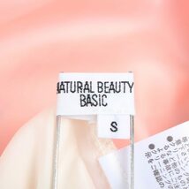 ナチュラルビューティーベーシック ワンピース ノースリーブ ミニ丈 フレア レディース Sサイズ オレンジ NATURAL BEAUTY BASIC_画像3