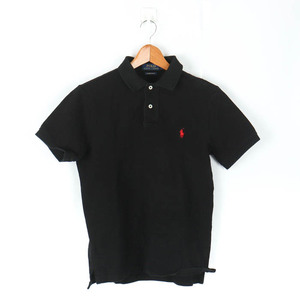 ポロ・ラルフローレン ポロシャツ トップス カットソー CUSTOM SLIM FIT ゴルフウエア メンズ Sサイズ ブラック POLO RALPH LAUREN