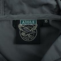 エーグル マウンテンパーカー アウター ナイロンジャケット アウトドア レディース XSサイズ カーキ AIGLE_画像3