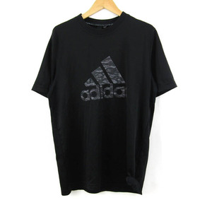 アディダス 半袖Tシャツ ロゴT スポーツウエア 大きいサイズ メンズ Oサイズ ブラック adidas