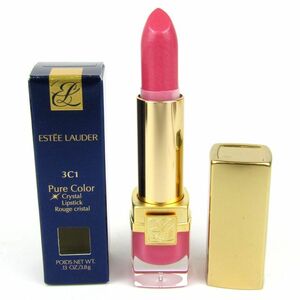 エスティローダー 口紅 ピュアカラー クリスタルリップスティック 3C1 ハイビスカス 未使用 レディース 3.5gサイズ ESTEE LAUDER