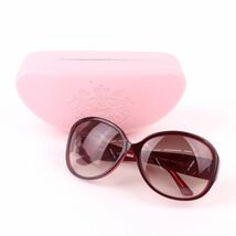 ジューシークチュール サングラス フルリム フレーム LIVE FOR SUGAR ブランド レディース 61□15 125サイズ レッド JUICY COUTURE_画像1