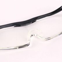 ハズキルーペ メガネ型拡大鏡 1.6倍 日本製 ブランド アイウェア レディース メンズ ブラック Hazuki_画像4