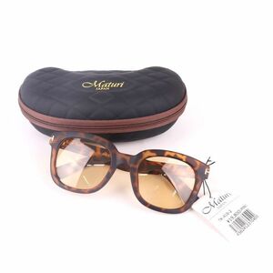 ma toe li Japan sunglasses unused full rim TK-410-2 64% brand I wear lady's Brown Maturi JAPAN