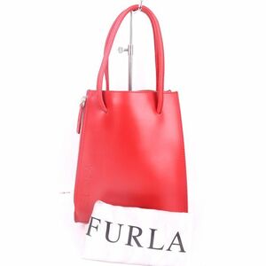 フルラ トートバッグ レザー スクエア ショルダーバッグ イタリア製 ブランド 鞄 カバン レディース レッド Furla