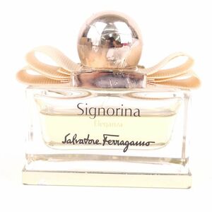 サルヴァトーレフェラガモ 香水 シニョリーナ エレガンツァ EDP 残半量以上 レディース 30mlサイズ Salvatore Ferragamo