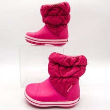 クロックス スノーブーツ スノトレ 14613 靴 シューズ キッズ 女の子用 C6サイズ ピンク crocs_画像8