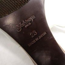銀座ヨシノヤ パンプス バックストラップ ブランド 靴 シューズ 日本製 白 レディース 23サイズ ホワイト Yoshinoya_画像4