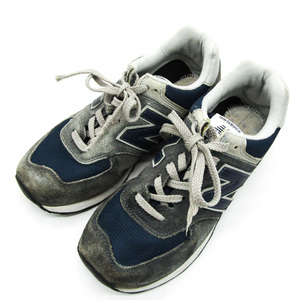 ニューバランス スニーカー ローカット ML574EGN 靴 シューズ メンズ 26サイズ ネイビー NEW BALANCE