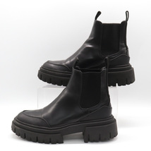 ザラ ショートブーツ サイドゴア 靴 シューズ 黒 レディース 36サイズ ブラック ZARA_画像8