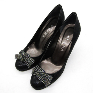 ダイアナ パンプス ラウンドトゥ ブランド 靴 シューズ 日本製 黒 レディース 23.5サイズ ブラック DIANA