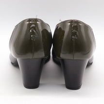 ギャラリー パンプス スクエアトゥ 幅広 3E 靴 シューズ 日本製 レディース 22サイズ ネイビー GALLERY_画像5