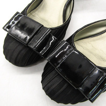 コムサイズム パンプス ラウンドトゥ ストラップ フォーマル ブランド 靴 シューズ 黒 レディース Mサイズ ブラック COMME CA ISM_画像2