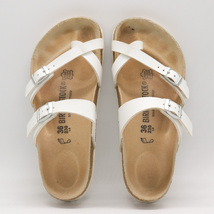 ビルケンシュトック サンダル フラット コンフォート ブランド 靴 シューズ 白 レディース 23サイズ ホワイト BIRKENSTOCK_画像7