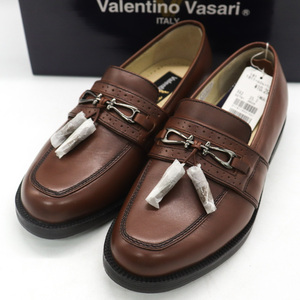 Valentino Vasari ローファー ビジネスシューズ 幅広 3E メンズ 25サイズ ブラウン ヴァレンチノ・ヴァザーリ