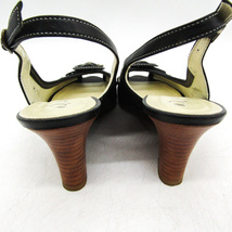 ダイアナ サンダル 本革 レザー ブランド 靴 シューズ 日本製 黒 レディース 23.5サイズ ブラック DIANA_画像6