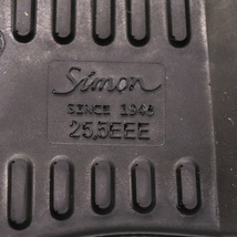 シモン ワークブーツ 安全靴 美品 幅広 3E 靴 シューズ 黒 メンズ 25.5サイズ ブラック Simon_画像4